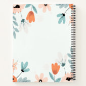 Floral Spiral Bound Hardcover Notitieboek (Achterkant)