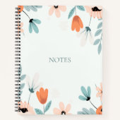 Floral Spiral Bound Hardcover Notitieboek (Voorkant)