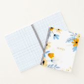 Floral Spiral Bound Hardcover Notitieboek (Binnen)