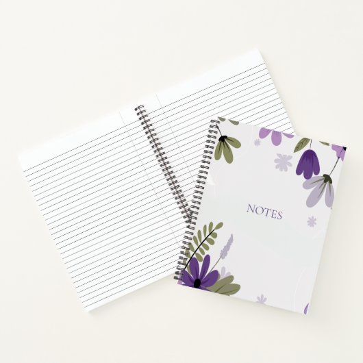Floral Spiral Bound Notitieboek (Binnen)