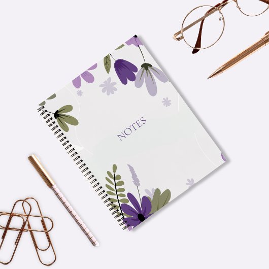 Floral Spiral Bound Notitieboek