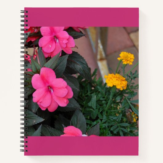 Floral spiral notebook notitieboek (Voorkant)