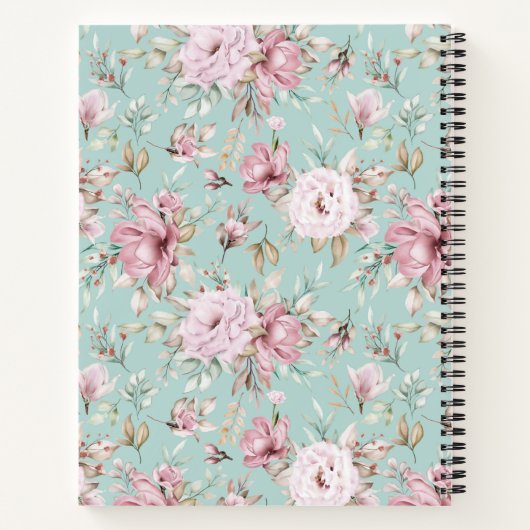 Floral Spiral Notitieboek (Achterkant)