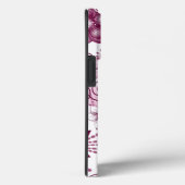 Floral Spiral Pink en White Pattern Case-Mate iPhone Case (Achterkant / Rechts)
