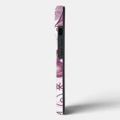 Floral Spiral Pink en White Pattern Case-Mate iPhone Case (Achterkant / Links)