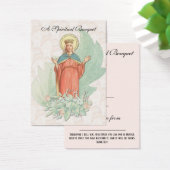 Floral Spirituele Bouquet Prayer Heilige Kaart (Bureau)