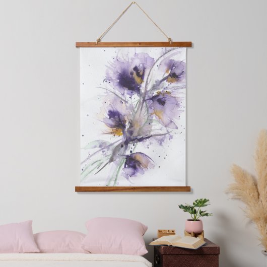 Floral Splash Hangend Wandkleed (Slaapkamer)