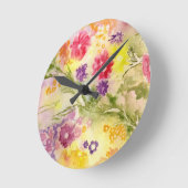 "Floral Splash"-klok Ronde Klok (Hoek)