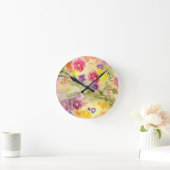 "Floral Splash"-klok Ronde Klok (Huis)