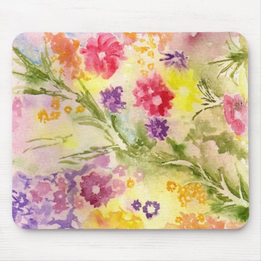 "Floral Splash" Mousepad Muismat (Voorkant)