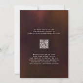 Floral Splendor QR Code Modern Moody Wedding Save The Date (Achterkant)