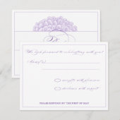 Floral Splendor RSVP Kaartje (Voorkant / Achterkant)