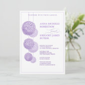Floral Splendor Wedding Invitation Kaart (Staand voorkant)