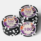 Floral Spooky Elegance Halloween Poker Party Chips (Opstapeling)