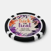 Floral Spooky Elegance Halloween Poker Party Chips (Enkel)