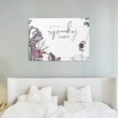 Floral Spooky Halloween Verjaardagsfeest Perfect Poster