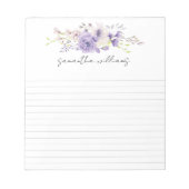  floral spray aangepaste notitieblok (Voorkant)