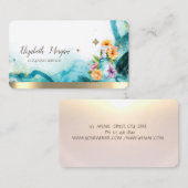 Floral Spray Bottle Abstract Visitekaartje (Voorkant / Achterkant)