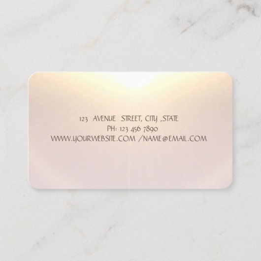 Floral Spray Bottle Abstract Visitekaartje (Achterkant)