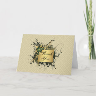 Floral Spray Elegant Dank u Bedankkaart