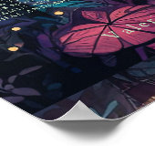 Floral Spray Fantasy Art 6 -Tables Seating Chart Poster (Hoek)