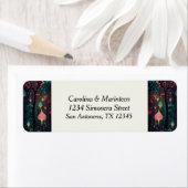 Floral Spray Fantasy Art Etiket (Insitu)