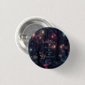 Floral Spray Fantasy Art Ronde Button 3,2 Cm (Voorkant /achterkant)