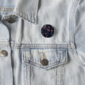 Floral Spray Fantasy Art Ronde Button 3,2 Cm (In situ)