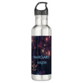Floral Spray Fantasy Art Wedding Bride  Waterfles (Voorkant)