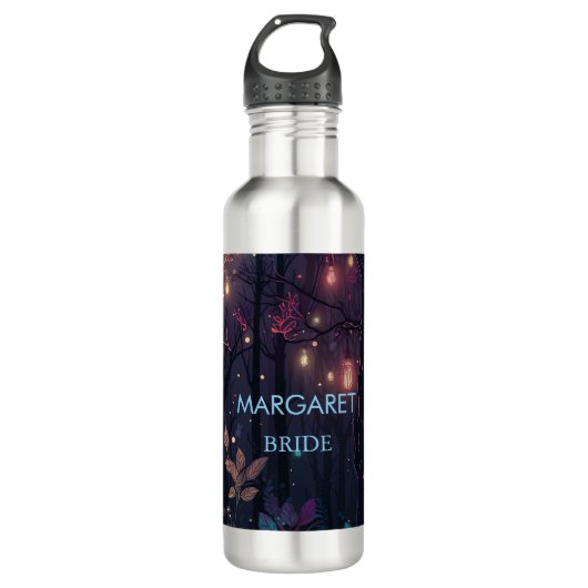 Floral Spray Fantasy Art Wedding Bride  Waterfles (Voorkant)