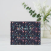 Floral Spray Fantasy Art Wedding Details Bedankkaart (Staand voorkant)