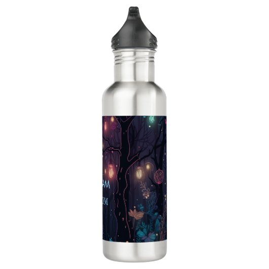 Floral Spray Fantasy Art Wedding GROOM Waterfles (Rechts)