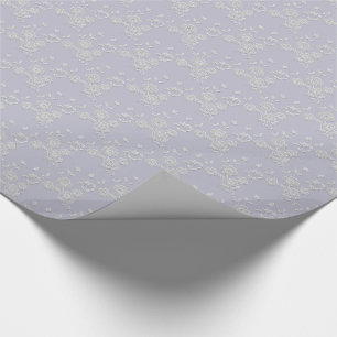 Floral Spray, Style 1-PAARS-WHITE-GIFT WRAP PAPIER