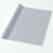 Floral Spray, Style 1-PAARS-WHITE-GIFT WRAP PAPIER (Uitgerold)