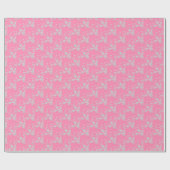 Floral Spray, Style 1-roze-wit-GIFT WRAP PAPIER (Vlak)