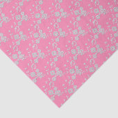 Floral Spray Style 1 Roze-wit-WEEFSUE WRAP PAPIER (Detail)