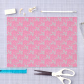 Floral Spray Style 1 Roze-wit-WEEFSUE WRAP PAPIER (Craft)