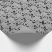 Floral Spray, Style 1-SILVER-GIFT WRAPPERPAPIER Cadeaupapier (Hoek)