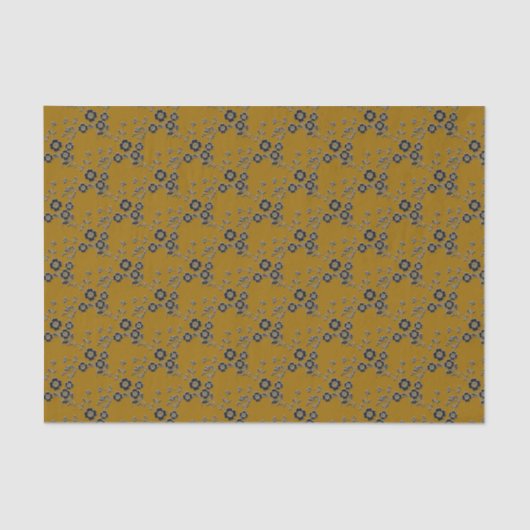Floral Spray Style 1,Silver-Gold-1-WEEFSUE PAPIER (Voorkant)