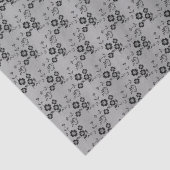 Floral Spray Style 1, Silver-TISSUE WRAPPING PAPER Tissuepapier (Detail)