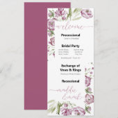 Floral Spray Trouwprogramma (Voorkant / Achterkant)