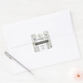 Floral Sprigs Custom Trendy Inspirivity Vierkante Sticker