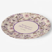  Floral Spring Baby shower Papieren Bordje (Gekanteld)