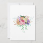 Floral Spring Bachelorette Kaart (Achterkant)