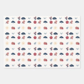 Floral Spring Boho Botanical Inpakpapier Vel (Voorkant)