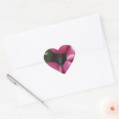 Floral Spring Bouquet of Pink Tulips, Flowers Hart Sticker (Envelop)