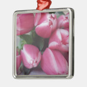 Floral Spring Bouquet of Pink Tulips, Flowers Metalen Ornament (Links)