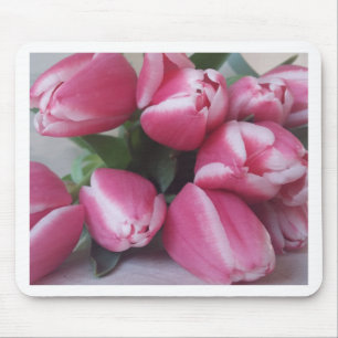 Floral Spring Bouquet of Pink Tulips, Flowers Muismat