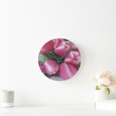 Floral Spring Bouquet of Pink Tulips, Flowers Ronde Klok (Huis)