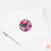 Floral Spring Bouquet of Pink Tulips, Flowers Ronde Sticker (Envelop)